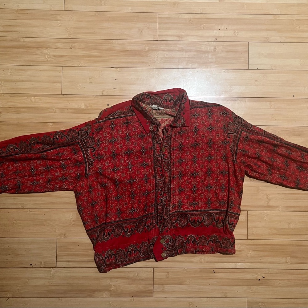 Lila Bath vintage 60s Mexican shirt